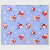 Sinterklaas met cadeauvakantieverzegeling cadeaupapier (Vlak)