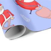 Sinterklaas met cadeauvakantieverzegeling cadeaupapier (Rol Hoek)