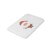 Sinterklaas met candycane cartoon badmat (Gekanteld)