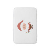Sinterklaas met candycane cartoon badmat (Voorkant Verticaal)