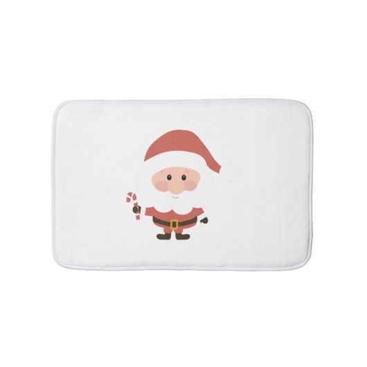 Sinterklaas met candycane cartoon badmat (Voorkant)