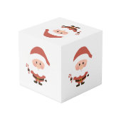 Sinterklaas met candycane cartoon kubus (Achter hoekig)