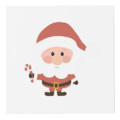 Sinterklaas met candycane cartoon kubus (Voorkant)