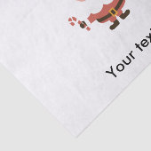 Sinterklaas met candycane cartoon tissuepapier (Detail)