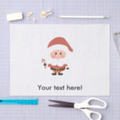Sinterklaas met candycane cartoon tissuepapier (Craft)