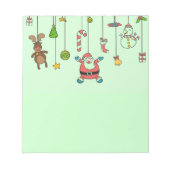 Sinterklaas met cartoon en vrienden Kerstmis Notitieblok (Voorkant)