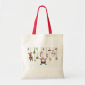 Sinterklaas met cartoon en vrienden Kerstmis Tote Bag (Voorkant)