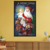 Sinterklaas met Christus Kind Canvas Afdruk (Insitu (Woonkamer))