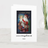 Sinterklaas met Christus Kind Feestdagen Kaart (Achterkant)