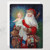Sinterklaas met Christus Kind Feestdagenkaart (Voorkant / Achterkant)