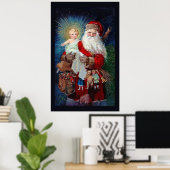 Sinterklaas met Christus Kind Poster (Thuiskantoor)