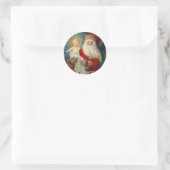 Sinterklaas met de Baby Jesus Ronde Sticker (Tas)