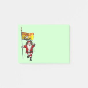 Sinterklaas met de vlag van New Brunswick CDN Post-it® Notes