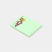 Sinterklaas met de vlag van New Brunswick CDN Post-it® Notes (Schuin)