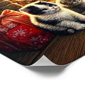 Sinterklaas met dierenvrienden poster (Hoek)