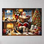 Sinterklaas met dierenvrienden poster (Voorkant)