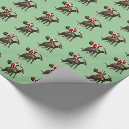 Sinterklaas met Dino Cadeaupapier (Hoek)