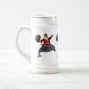Sinterklaas met dolfijn bierpul