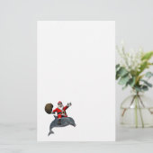 Sinterklaas met dolfijn briefpapier (Staand voorkant)