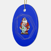 Sinterklaas met Dreidel Chrismukkah Ornament (Links)