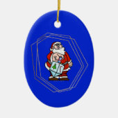 Sinterklaas met Dreidel Chrismukkah Ornament (Voorkant)