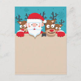 Sinterklaas met een herenkerstman feestdagenkaart