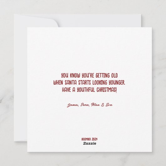 Sinterklaas met een sprankelende discobal. feestdagenkaart (Achterkant)