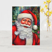 Sinterklaas met een Twinkle in zijn oogblank Kaart (Gele Bloem)