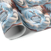 Sinterklaas met een Wereldbol Cadeaupapier (Rol Hoek)