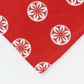 Sinterklaas met een zak vol cadeaus fleece deken (Hoek)