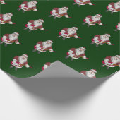 Sinterklaas met elektrische gitaar cadeaupapier (Hoek)