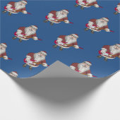 Sinterklaas met elektrische gitaar cadeaupapier (Hoek)