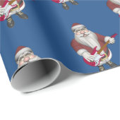 Sinterklaas met elektrische gitaar cadeaupapier (Rol Hoek)