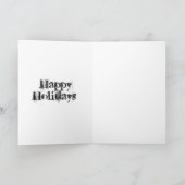 Sinterklaas met elektrische gitaar feestdagen kaart (Binnen)