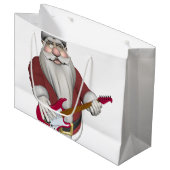 Sinterklaas met elektrische gitaar groot cadeauzakje (Voorkant Gekanteld)