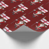 Sinterklaas met Engelse aftekening Cadeaupapier (Hoek)