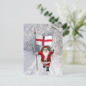 Sinterklaas met Engelse aftekening Feestdagenkaart (Staand voorkant)