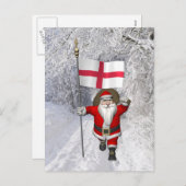 Sinterklaas met Engelse aftekening Feestdagenkaart (Voorkant / Achterkant)