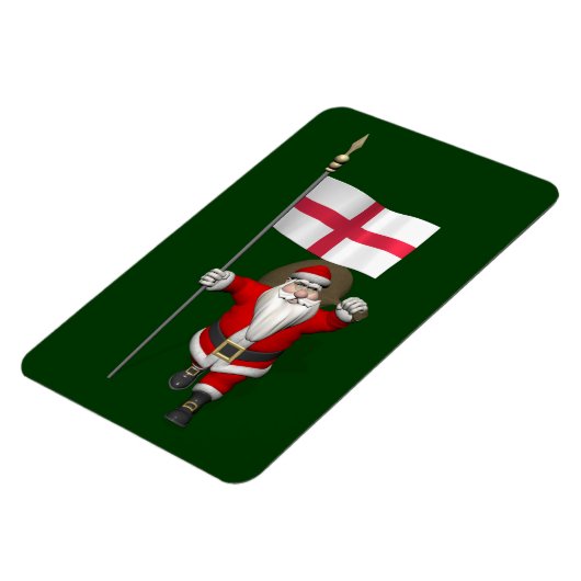 Sinterklaas met Engelse aftekening Magneet (Linkerzijde)