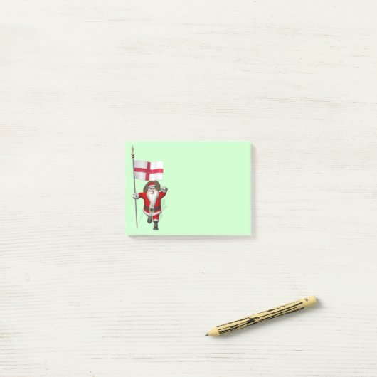 Sinterklaas met Engelse aftekening Post-it® Notes (Op bureau)