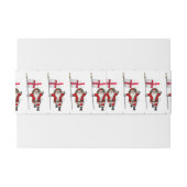 Sinterklaas met Engelse aftekening Uitnodigingen Wikkel (Achterkant Voorbeeld)