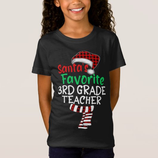 Sinterklaas met favoriete derde klas t-shirt (Voorkant)