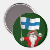Sinterklaas met Finland Magneet (Voorkant / Achterkant)