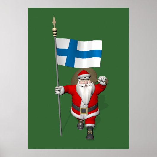 Sinterklaas met Finland Poster (Voorkant)