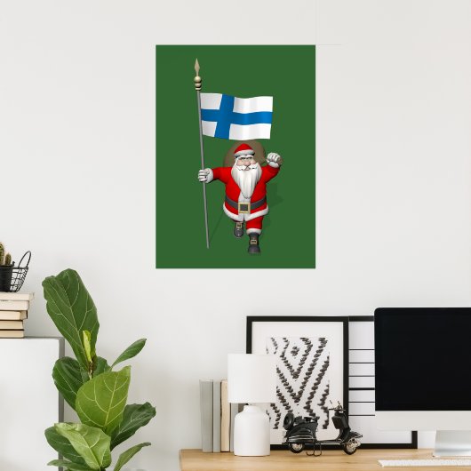 Sinterklaas met Finland Poster (Thuiskantoor)