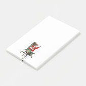 Sinterklaas met gallimimus post-it® notes (Schuin)