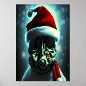 Sinterklaas met gasmasker | AI Art Poster (Voorkant)