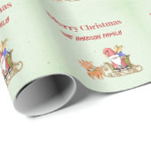 Sinterklaas met gepersonaliseerde structuur en ren cadeaupapier (Rol Hoek)