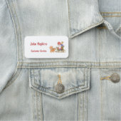 Sinterklaas met gepersonaliseerde structuur en ren naamplaatje (In situ)