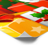 Sinterklaas met geschenken poster (Hoek)